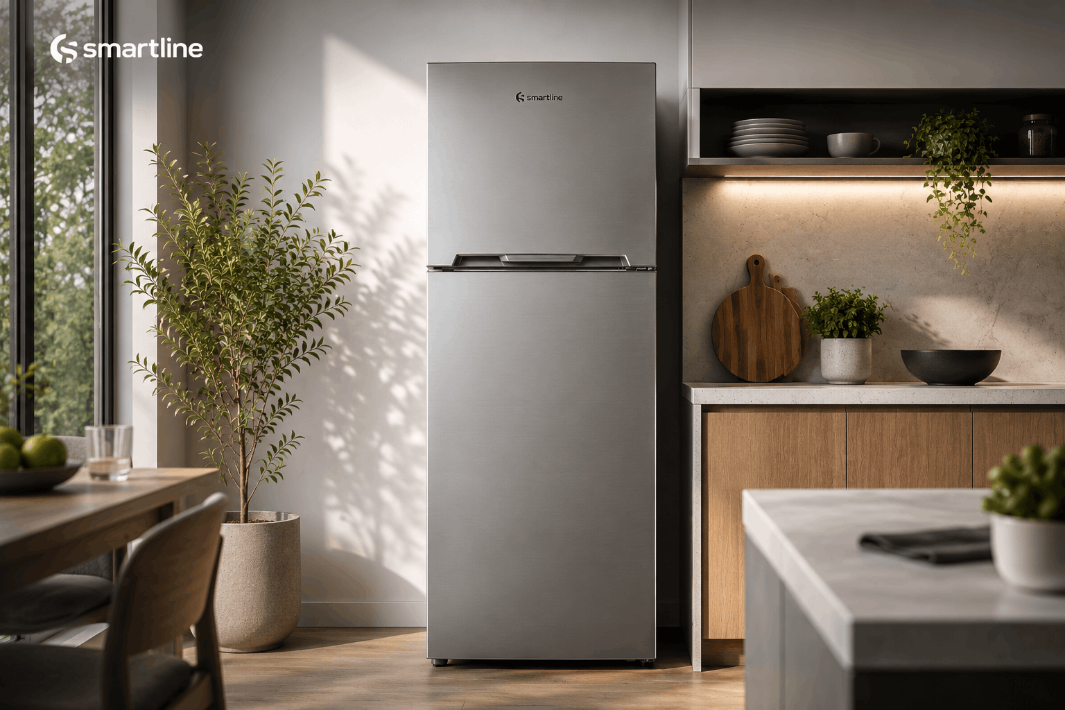 Réfrigérateur SMARTLINE SDT4510NS 400Litres NoFrost - Silver